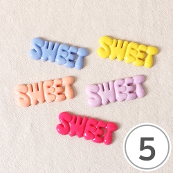 D-152 장식 데코 SWEET 25x65mm 5개입