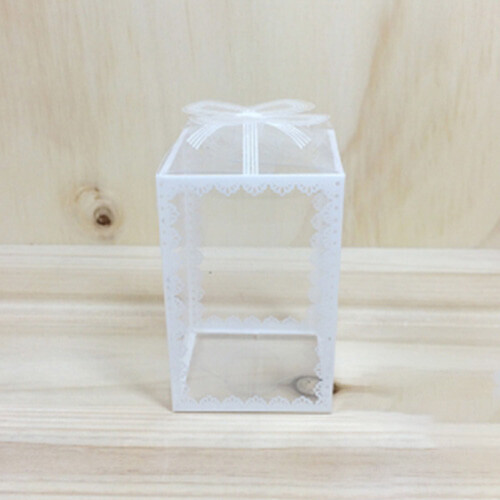 PVC 케이스 7호 레이스 리본 4.5x4.5x8cm 5장입