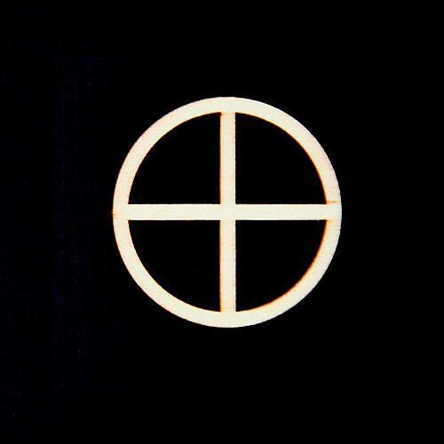 4개입 미니어처 원형 창문 4x4cm