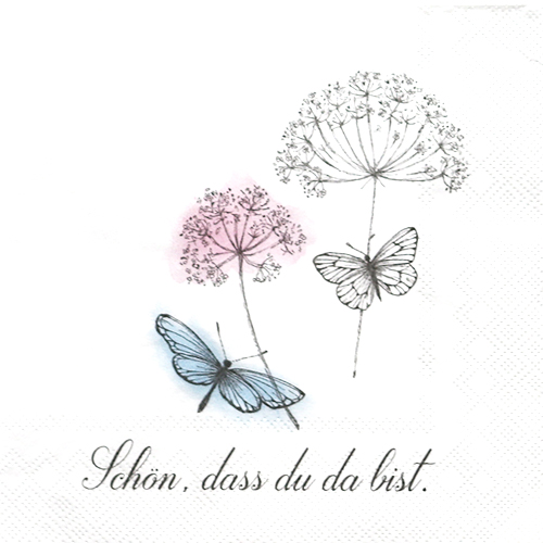 냅킨아트 774150  SCHON, DAS DU DA BIST ROSE 냅킨20매 33x33cm 1031