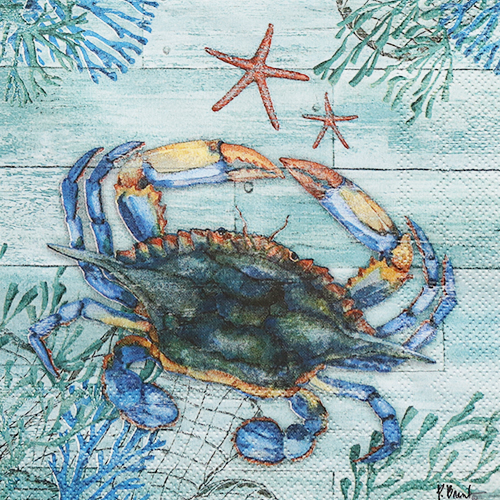 냅킨아트 777600 CLEARWATER CRAB AND STARFISH 냅킨20매 33x33cm 0157