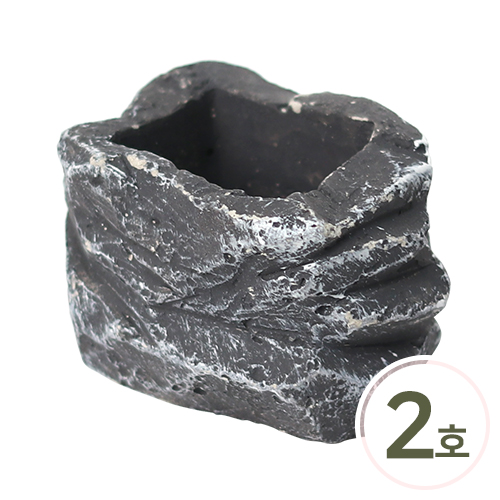 도자기 화분2호 대리석 7x4.2cm