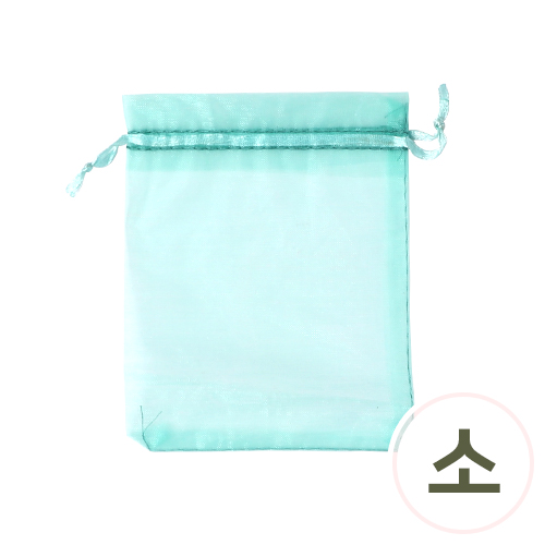 망사주머니 소 민트 10x13cm 5개입