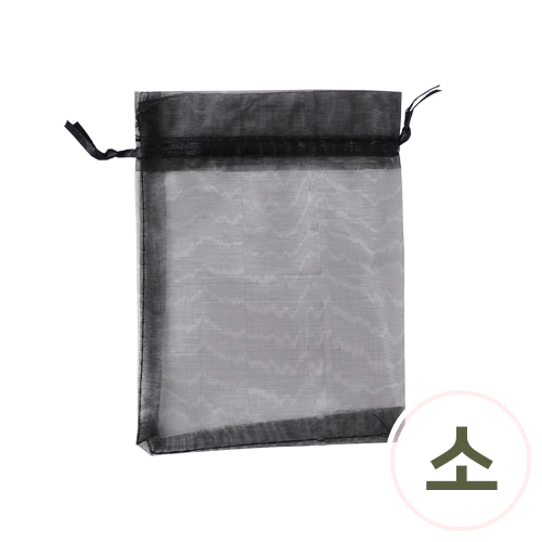 망사주머니 소 블랙 10x13cm 5개입