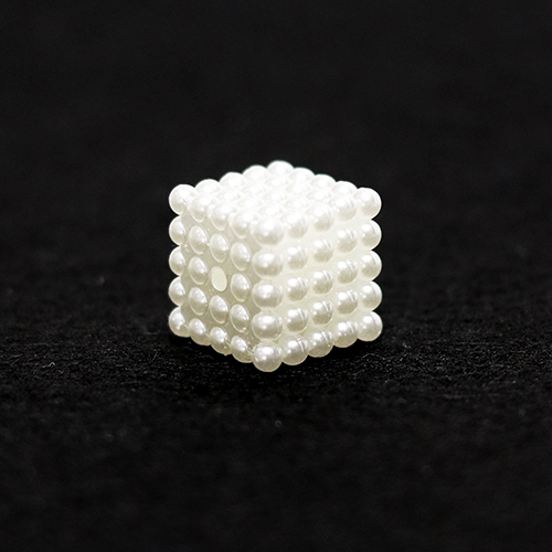 미니어처 진주티슈함 정사각 14x14mm 10개입