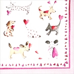 냅킨아트 C808600 LOVE HEART DOGS 냅킨20매 25x25cm 0155