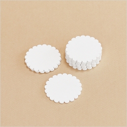 10개입 SB-243 우드 장식 하양 꽃 55mm