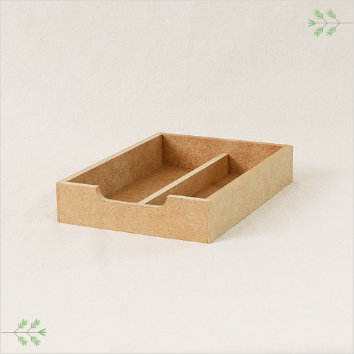 2칸 직사각 문구함 13x18x3.2cm