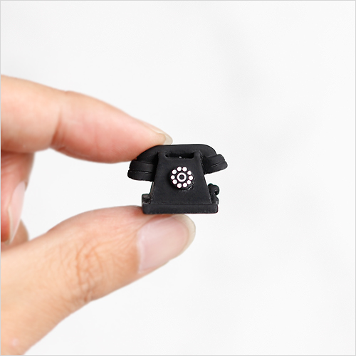 미니어처 소품 전화기 24x16x15mm 5개입
