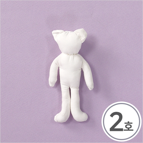 패브릭인형 2호 고양이 6x13cm 2개입