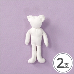 패브릭인형 2호 고양이 6x13cm 2개입