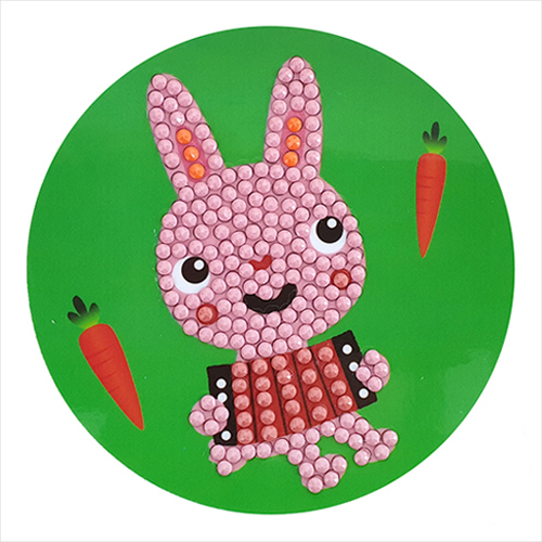 보석십자수 접착식 아코디언 토끼 10x10cm 5개입