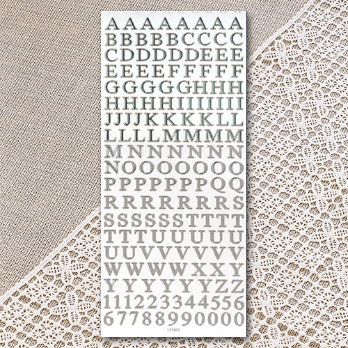 파스텔 필오프 스티커 127002 Alphabet