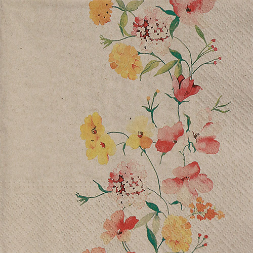 냅킨아트 SDLE120102 We care delicate flowers 냅킨20매 33x33cm 2095