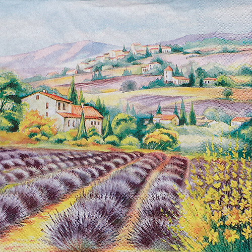 냅킨아트 13310310 Lavender Fields 냅킨20매 33x33cm 2219