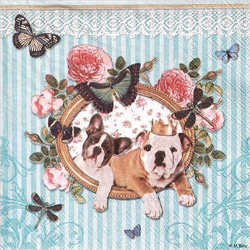 냅킨아트 13307925 Royal Dogs 냅킨20매 33x33cm 2277