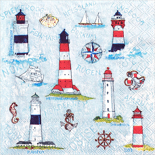 냅킨아트 13309135 Maritime Ornaments 냅킨20매 33x33cm 2361