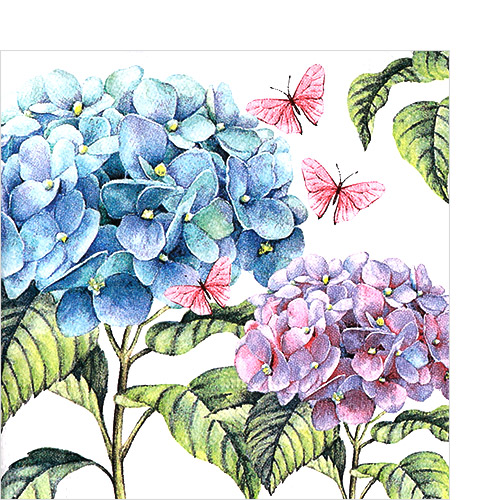 냅킨아트 100610 Gentle hydrangea 냅킨20매 25x25cm 2545