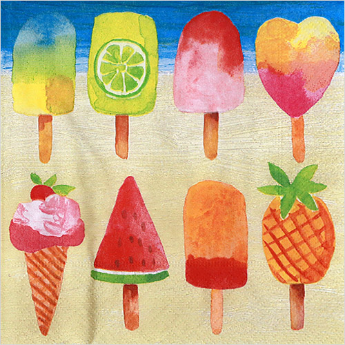 냅킨아트 200630 Popsicles 냅킨20매 33x33cm 2574