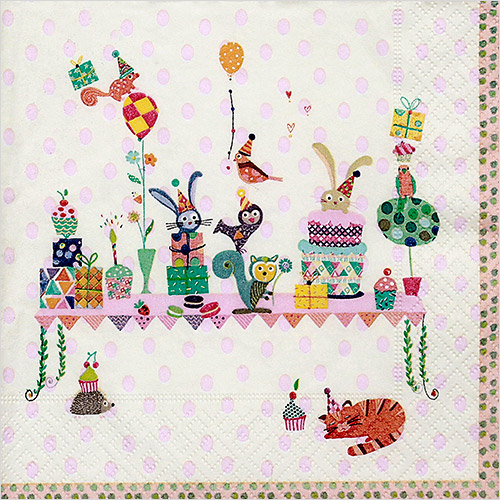 냅킨아트 AT002 5 o'clock birthday 냅킨20매 33x33cm 2618