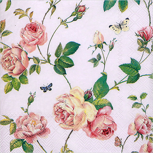 냅킨아트 L724050 NEW RAMBLING ROSE rose 냅킨20매 33x33cm 2640