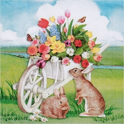 냅킨아트 L813300 EASTER BARROW 냅킨20매 33x33cm 2670