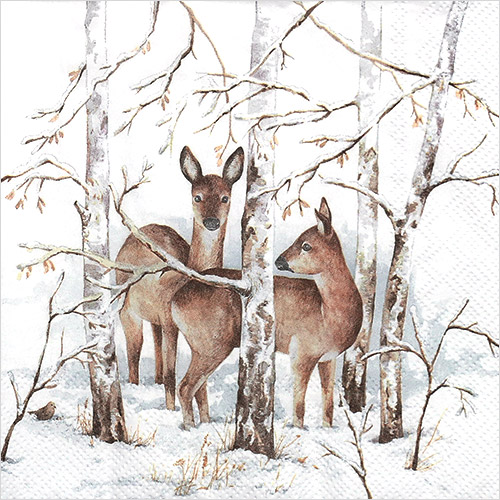 냅킨아트 L719600 IN THE WINTER FOREST 냅킨20매 33x33cm 2724