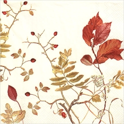 냅킨아트 L789060 FALLBRANCHES cream 냅킨20매 33x33cm 2809