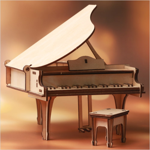 미니어처 그랜드 피아노 11.6x12.2x12.8cm