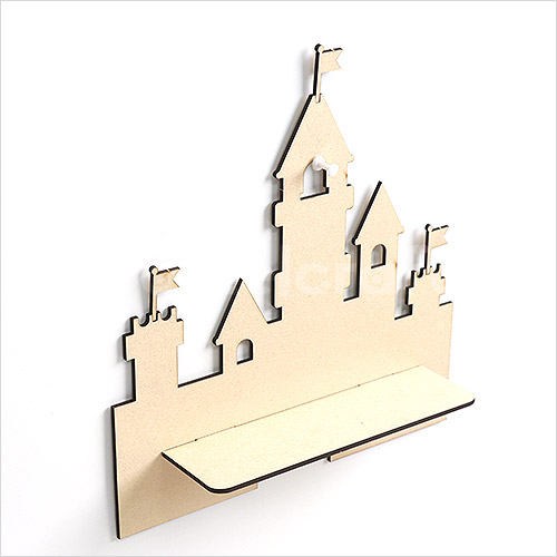 MDF 공주의성 선반 23x5.5x24.5cm 5개입