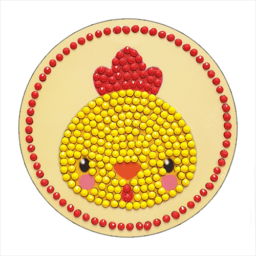 보석십자수 접착식 꼬꼬 10x10cm 5개입