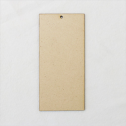 MDF 1구멍 직사각판 6.5x14cm 두께3mm 5개입