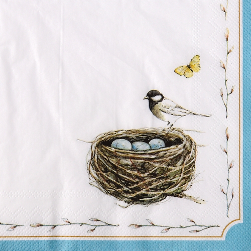 냅킨아트 L854790 EASTER NEST white 냅킨20매 33x33cm