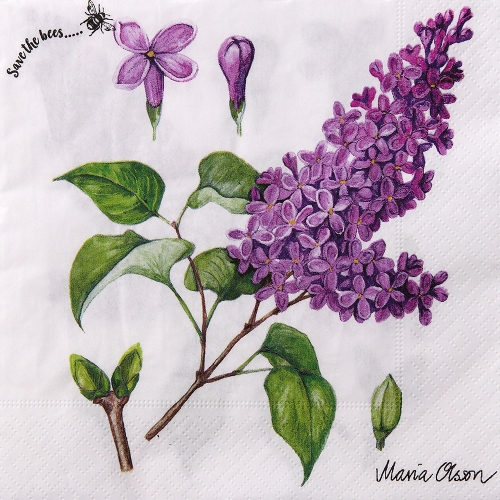 냅킨아트 177104 Lilac 냅킨20매 33x33cm