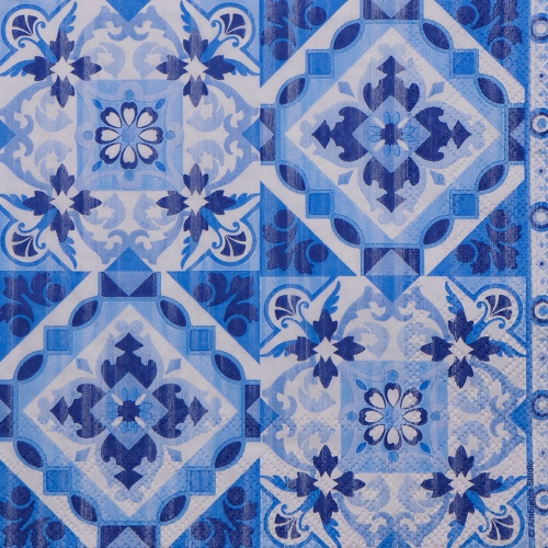 냅킨아트 13309317 Tiles blue 냅킨20매 33x33cm