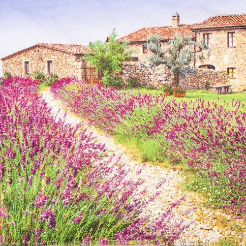 냅킨아트 SL_OG_040901 Lavender Farm 냅킨20매 33x33cm