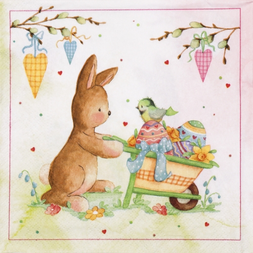 냅킨아트 75463 Bunny&Birdie 냅킨20매 33x33cm