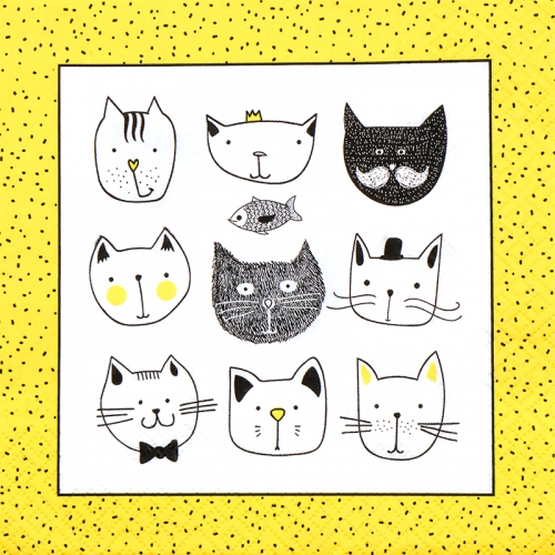 냅킨아트 SDL094300 Funny Cats  냅킨20매 33x33cm