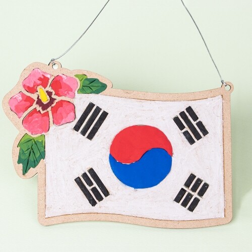 (MS) 우드 클레이 태극기 2인용