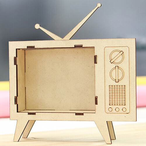 MDF 옛날TV 16x18.5x4cm 2개입