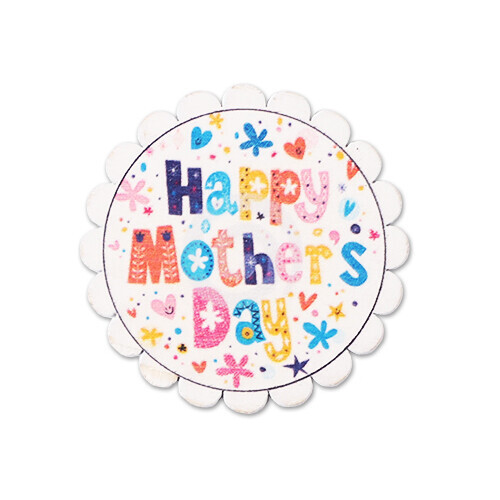 SB-183 우드장식 Happy Mothers Day 54mm 10개입
