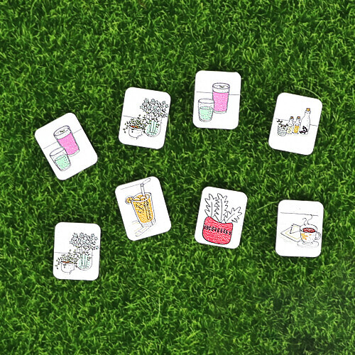 SB-207 우드장식 카페풍경 20x25mm 20개입