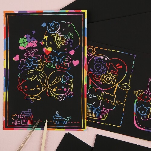 스크래치 페이퍼 소 14.5x20cm 10장입