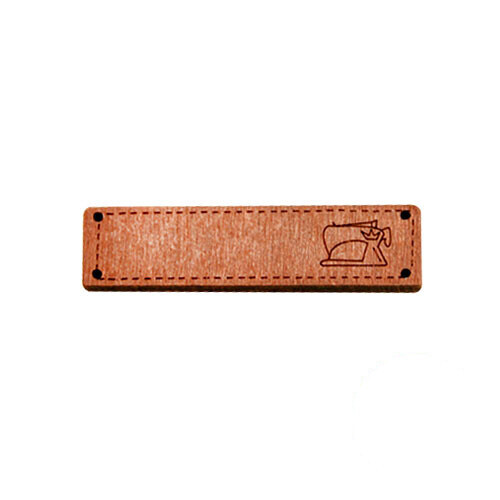 원목 라벨 이름표 재봉틀 6.5x1.8cm 5개입