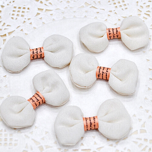 극세사 레터링 리본 아이보리 5x3.5cm 20개입
