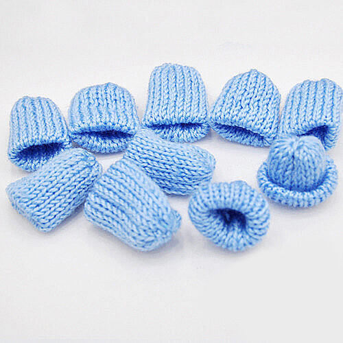 뜨개질 모자 하늘 3.5x4cm 10개입