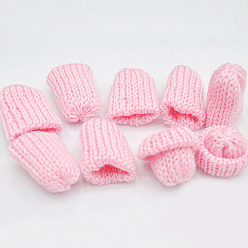 뜨개질 모자 핑크 3.5x4cm 10개입