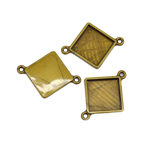 양면 장식고리 4호 마름모 소 5.3x4cm 10개입