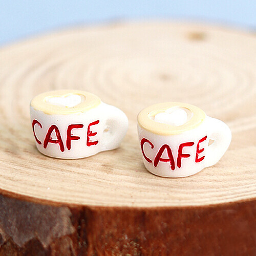 미니어처 미니 CAFE 커피잔 16x10mm 10개입