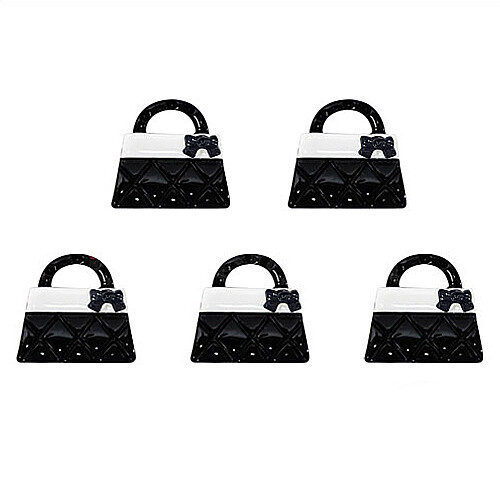 장식데코 블랙가방 22x20mm 5개입